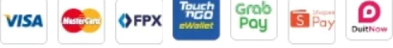 our payment methods available